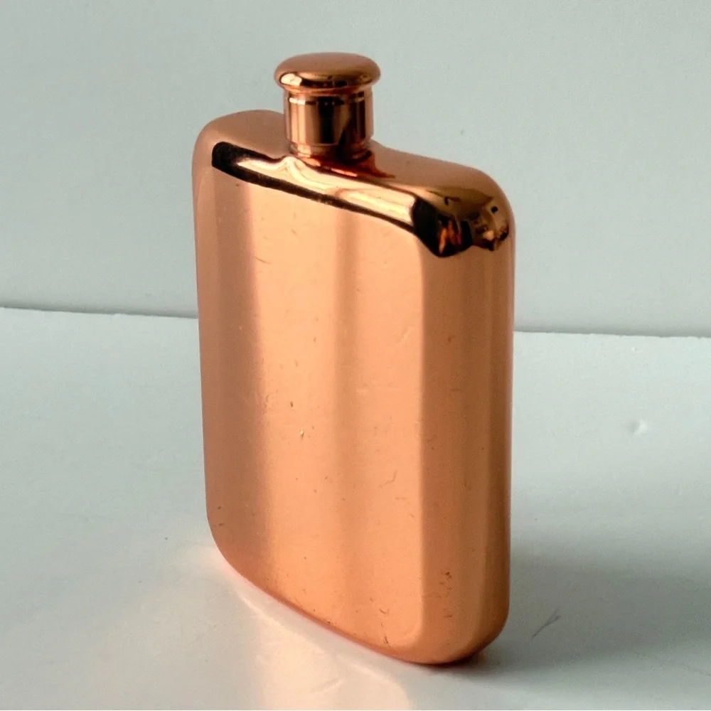 Rose Gold Hip Flask for Alcohol Liquor Bottle